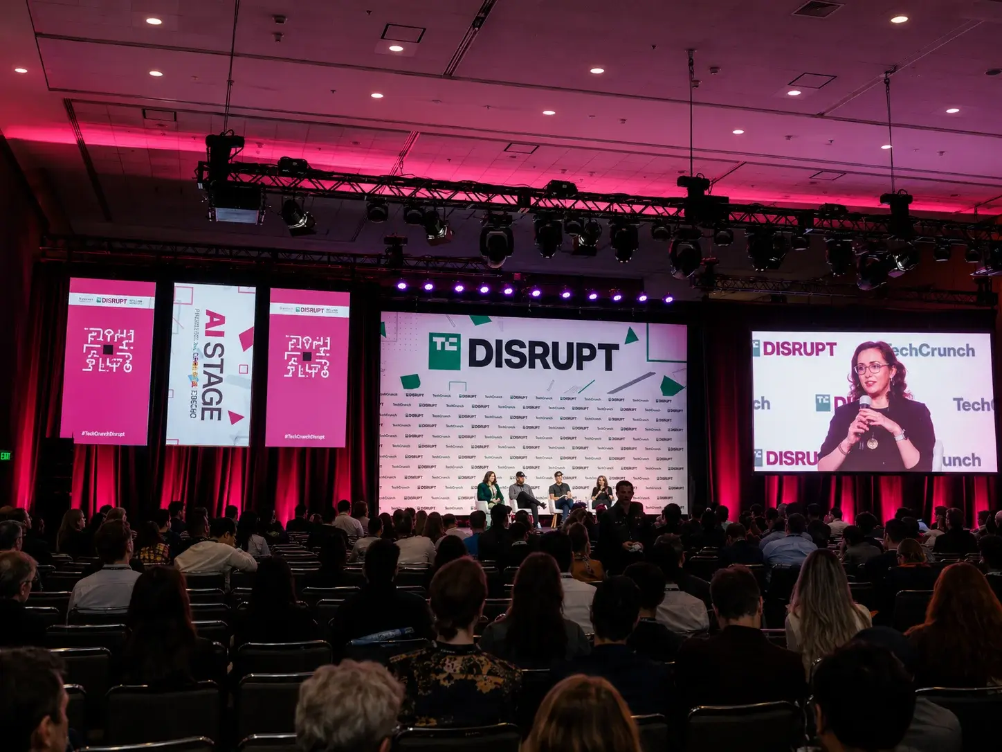 AI stage panel at TechCrunch Disrupt